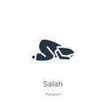 Salah icon vector. Trendy flat salah icon from religion collection isolated on white background. Vector illustration can be used