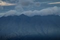 Salak mountain with cloud in the morning