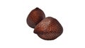Salak or Snakefruit isolated with white background