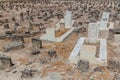 SALALAH, OMAN - FEBRUARY 24, 2017: Cemetery in Salalah, Om