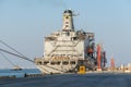 US Naval Ship USS Tippecanoe at Port of Salalah in Oman, Indian Ocean