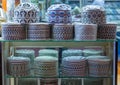 traditional men cap for sale at store in salalah, oman, Dhofar Governorate Royalty Free Stock Photo