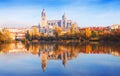 Salamanca Cathedral from Tormes Royalty Free Stock Photo