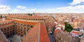Salamanca city skyline panorama with Patio de los Estudios, Palacio de Anaya, medieval Spanish architecture,.