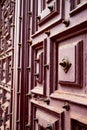 Salamanca Clerecia church door detail Spain