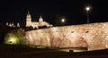 Salamanca at night, Castilla y Leon, Spain Royalty Free Stock Photo