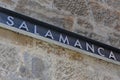 Salamanca Place street sign in Hobart Tasmania Australia Royalty Free Stock Photo