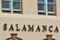 Salamanca Place street sign in Hobart Tasmania Australia Royalty Free Stock Photo