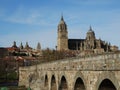 Salamanca, Spain. ancient roman bridge to cross the river into salamanca