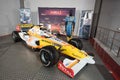 Salamanca, Spain - December 29 2017 : Fernando Alonso Renault R2 in museum of historic vehicles of Salamanca, Spain. Royalty Free Stock Photo