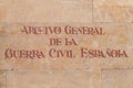 Archive of the Spanish Civil War in the center of Salamanca, Spain