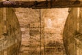 Interior view of barrel vault in the Cathedral of Salamanca in Spain