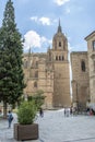 New cathedral tower view in salamanca Royalty Free Stock Photo