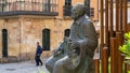 Salamanca, Spain, November 15, 2023. Monument to Maestro Salinas in the city of Salamana.