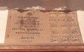 Salamanca, Spain - October 10, 2017: Spanish ration card with coupons valid from 1939 to 1952 during the Spanish civil war