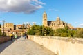 The Salamanca Roman Bridge (Puente Romano de Salamanca), Spain. Royalty Free Stock Photo