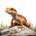 Simple Salamander Clip Art With White Margins