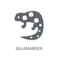 salamander icon. Trendy salamander logo concept on white background from animals collection