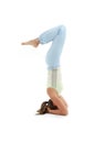 Salamba sirsasana supported headstand Royalty Free Stock Photo