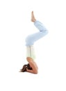 Salamba sirsasana supported headstand #5 Royalty Free Stock Photo