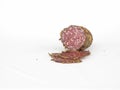 Sliced spiced salami