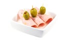 Salami appetizers Royalty Free Stock Photo