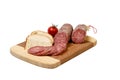 Salami, Bread and Tomato Royalty Free Stock Photo