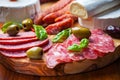 Salami catering platter