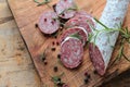 Salami with herbs