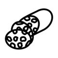 Salami Icon Royalty Free Stock Photo