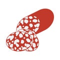 Salami Icon Royalty Free Stock Photo