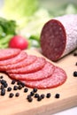 Salami sausage Royalty Free Stock Photo