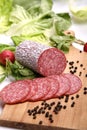 Salami sausage Royalty Free Stock Photo