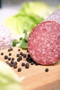 Salami sausage Royalty Free Stock Photo