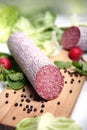 Salami sausage Royalty Free Stock Photo