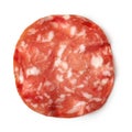 salami sausage slice Royalty Free Stock Photo