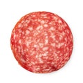 salami sausage slice Royalty Free Stock Photo