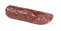 Salami smoked sausage stick isolated