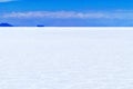 Salar de Uyuni Bolivia salt desert and blue sky 2 Royalty Free Stock Photo