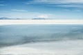 Salar de Uyuni, the larges salt flats in the world located near Royalty Free Stock Photo
