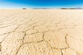 Salar De Uyuni salt ground desert view Bolivia landscape. Royalty Free Stock Photo