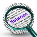 Salaries Magnifier Definition Means Employer Earnings Or Incomes