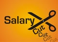 Salary cut Royalty Free Stock Photo