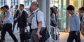 Salarymen In Tokyo Railway Station, Japan