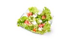 Salat over white