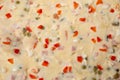 Salata de beouf , romanian holiday dish salad, pattern, abstract texture