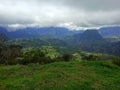 Salazie circus in cloudy weather, Reunion Royalty Free Stock Photo