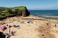 Hope Cove Devon England. A day out on the beach. Cl