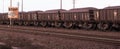 Saldanha,South Africa, Railway trucks full of iron ore.