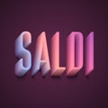 saldi, italian word for \